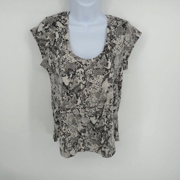 Sanctuary Women's XS Snake Print Cap Sleeve Top NWT - Picture 1 of 4